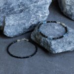 Aquamarine - Black Bracelet III (3-4mm) - Image 5