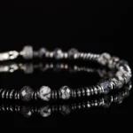 Black Tourmalinated Quartz Bracelet I (4-6mm) - Image 2