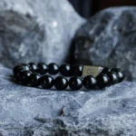 Burmese Black Jade Bracelet III (10mm) - Image 2