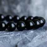 Burmese Black Jade Bracelet III (10mm) - Image 3