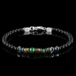 Ethiopian Black Opal - Black Agate Bracelet XII (3-7mm) - Image 3