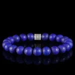 Matte Lapis Lazuli Bracelet X (10mm) - Image 2