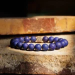 Matte Lapis Lazuli Bracelet X (10mm) - Image 3