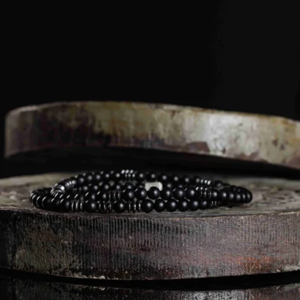 Matte Black Onyx Bracelet (4mm)