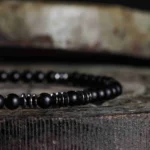 Matte Black Onyx Bracelet (4mm) - Image 2
