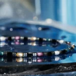 Multicolor Pearl - Black Bracelet I (3mm) - Image 3