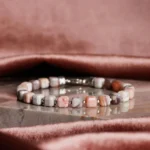Pink Botswana Agate Bracelet I (6mm) - Image 3