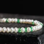 Tsavorite - Pearl Bracelet III (3-4mm) - Image 3