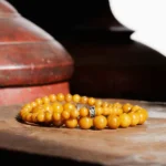 Mustard Yellow Jade Bracelet X (10.5mm) - Image 3