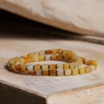 Yellow Jade - Cube Bracelet VII (4mm) - Image 4