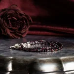 Red Garnet Bracelet XII (2mm) - Image 2