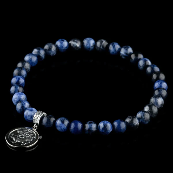 square1-Sodalite-BlueDragonBracelet_6mm_1 Sodalite - Blue Dragon Bracelet (6mm) - Image 1