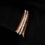 Hematite - Ivory Bracelet XIX (4mm) - Image 4