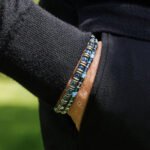 Hematite Bronze - Blue Bracelet I (6mm) - Image 2