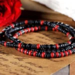 Hematite - Red Bracelet VII (4mm) - Image 3