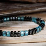 Dark Hematite Blue Bracelet I (6mm) - Image 4
