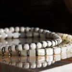 Hematite - Ivory Bracelet XIX (4mm) - Image 6