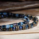 Hematite Bronze - Blue Bracelet I (6mm) - Image 4